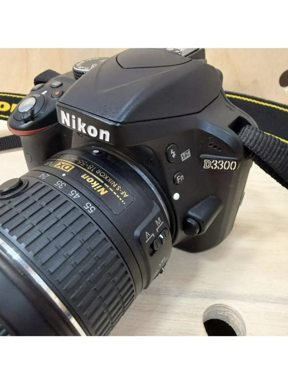 Nikon D3300 DSLR Digital Camera with AF-P DX NIKKOR 18-55mm f/3.5-5.6G Lens EUC!